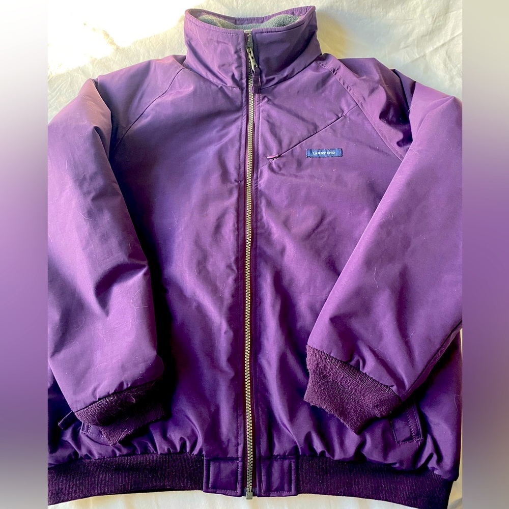 Lands’ End Women’s Squall Weatherproof Barn Fleece Puffer Jacket size Small 6–8